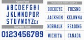 Custom White Royal-White Classic Style Mesh Authentic Football Jersey